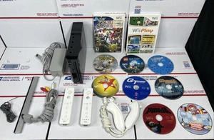 Nintendo Wii Console Bundle W/ Super Mario + 10 Games- SAME DAY SHIP -WARRANTY!! - Picture 1 of 12