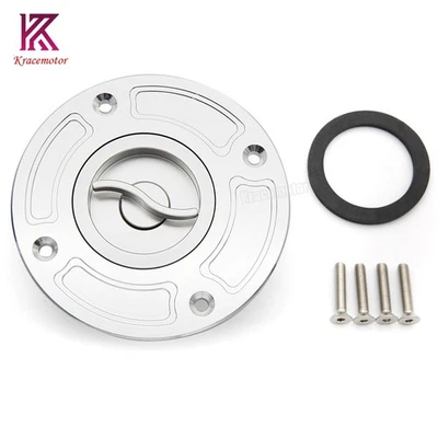 Cubierta del tanque de tapa de combustible de gasolina CNC para SUZUKI GSXR600/750 1997-2003 GSXR1300 2000-2007 Foto 1 de 4