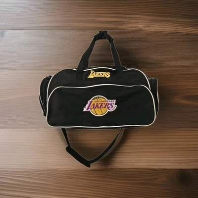 Los Angeles Lakers NBA Duffle Weekender GYM Bag 20" - 22" Black Logo Top Handle  - Image 1 of 4