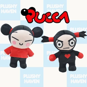Pucca Garu Peluche 10" Lindo Estilo Anime Muñeca Peluche Figura Juguete 25cm - Imagen 1 de 13