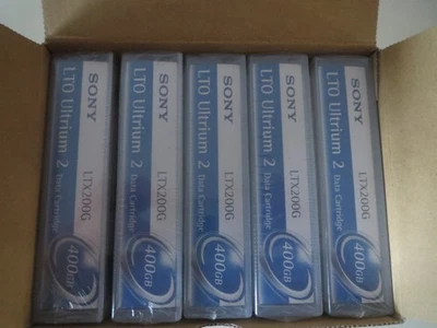 Sony LTO Ultrium 2, LTX200G, 400 GB, 5 Stück, neu/versiegelt/OVP - Bild 1 von 4