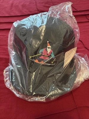 New Era Skiing Santa Hat Christmas Holiday 7 1/4 NWT Corduroy Santa Hat Winter - Image 1 of 3