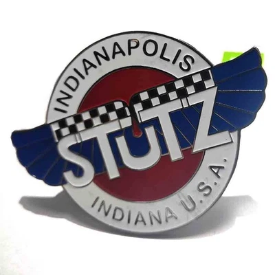 Для винтажной передней решетки радиатора капота Stutz значок эмблема латунная эмаль - Изображение 1 из 4