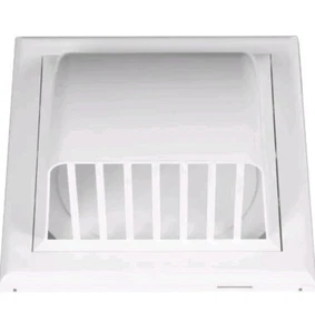 Awenta 4''/100mm Dunstabzugshaubenentlüfter, Kunststoff weiß Outdoor Dunstabzugsrohr Abdeckung - Bild 1 von 2