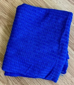 VTG Woven Blue Semi Sheer Fabric Material 1 3/4 Yards - Picture 1 of 4