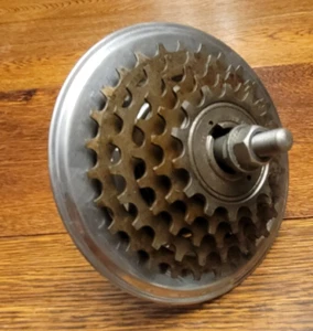 Vintage Suntour Perfect Freewheel 14-28t & Jou Yu Rear Hub From 1975 Schwinn - Picture 1 of 8