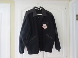 Vintage 1993 Too Cute Football Gang Disney Wool Leather Varsity Jacket L USA