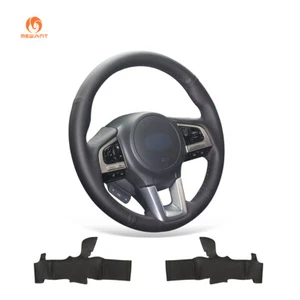 DIY Artificial Leather Steering Wheel Wrap for Subaru Legacy Outback Forester XV - Imagen 1 de 6