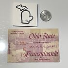 1953 Ohio State Buckeyes V Penn Quakers Orig Football Ticket Stub Osu Fr