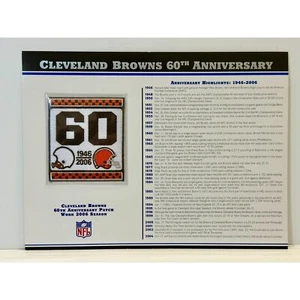 Parche 60 Aniversario Cleveland Browns Usado Temporada 2006 - Imagen 1 de 4