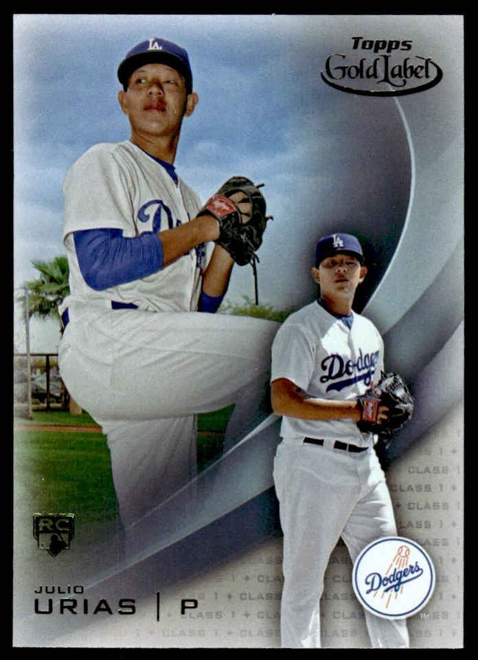 2016 TOPPS GOLD LABEL ROOKIE JULIO URIAS R62 - Image 1 of 2