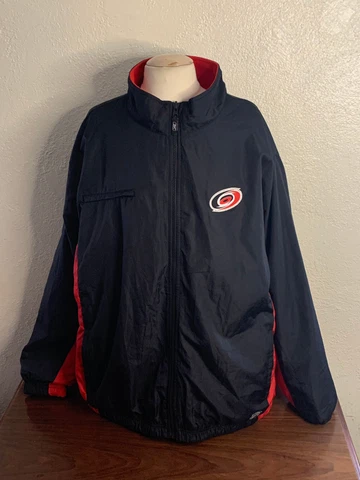 Carolina Hurricanes Full Zip Reversible Coat Reebok Center Ice Collection 2XL Cover