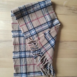 Citta Della Moda Schal Kaschmir Schurwolle braun Kariert 180 x 23 cm - Bild 1 von 4