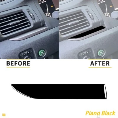 Cubierta de decoración de tablero de instrumentos de conductor negro para piano para Honda Ridgeline Pilot Foto 1 de 4