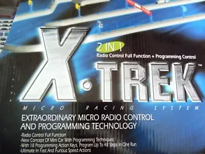 NEW 2N1 Radio Control & Programming Technology 27 MHz X-Trek Micro Racing System - Picture 1 of 8