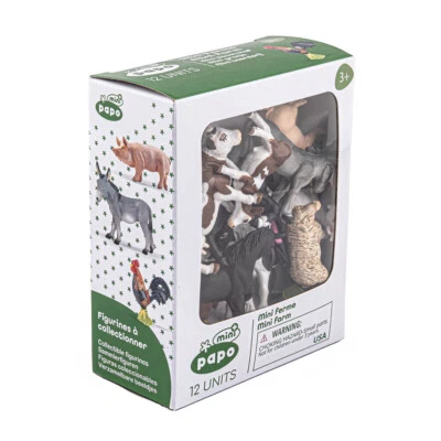 PAPO Mini Papo Mini Plus Farm Tube Toy Mini Figure Set - Image 1 of 4