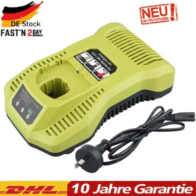FLAGPOWER 18V Schnellladegerät für RYOBI P117 Ladegerät Plus P109 P108 P107 P104 P102 Akku