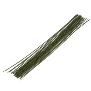 26 Gauge Dark Green Floral Wire 16" 50-Pack for Flower Wrap and DIY Crafts - Picture 1 of 3