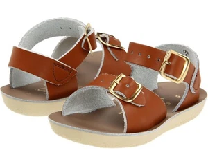 Salt Water Sandals Baby Infant Girl Size 0 Hoy Shoe Surfer Tan NEW - Picture 1 of 4