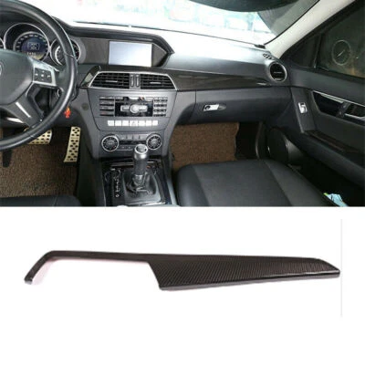 Fit For Mercedes-Benz C-Class W204 2010-13 Carbon Center Console Trim Strip Kit - Image 1 of 4