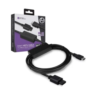 Hyperkin 3-in-1 HDTV Cable for GameCube Nintendo 64 SNES - Imagen 1 de 4