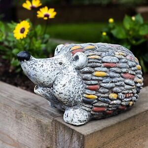 Garden Ornament Hedgehog Stone Effect Statue Animal Outdoor Resin Retro Gift
