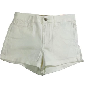 NWT’s Hollister Short-Short High Rise White ROLLED DENIM SHORT sz 3 $39 - Picture 1 of 8
