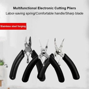 4 Inches Wire Cutters Cutter Sharpest Side Cutting Pliers with Opening Spring - Picture 1 of 12