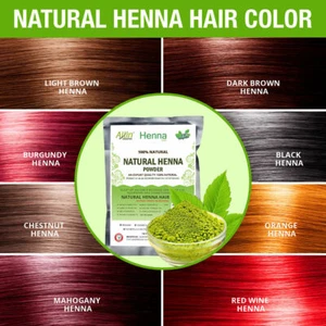 ALLIN Henna Hair Color - 100% Organic Chemical free Henna Hair Hair Care Natural - Picture 1 of 15