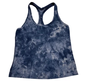 Lululemon Cool Racerback Cropped Tie Dye Tank Top Size 6 - Picture 1 of 9
