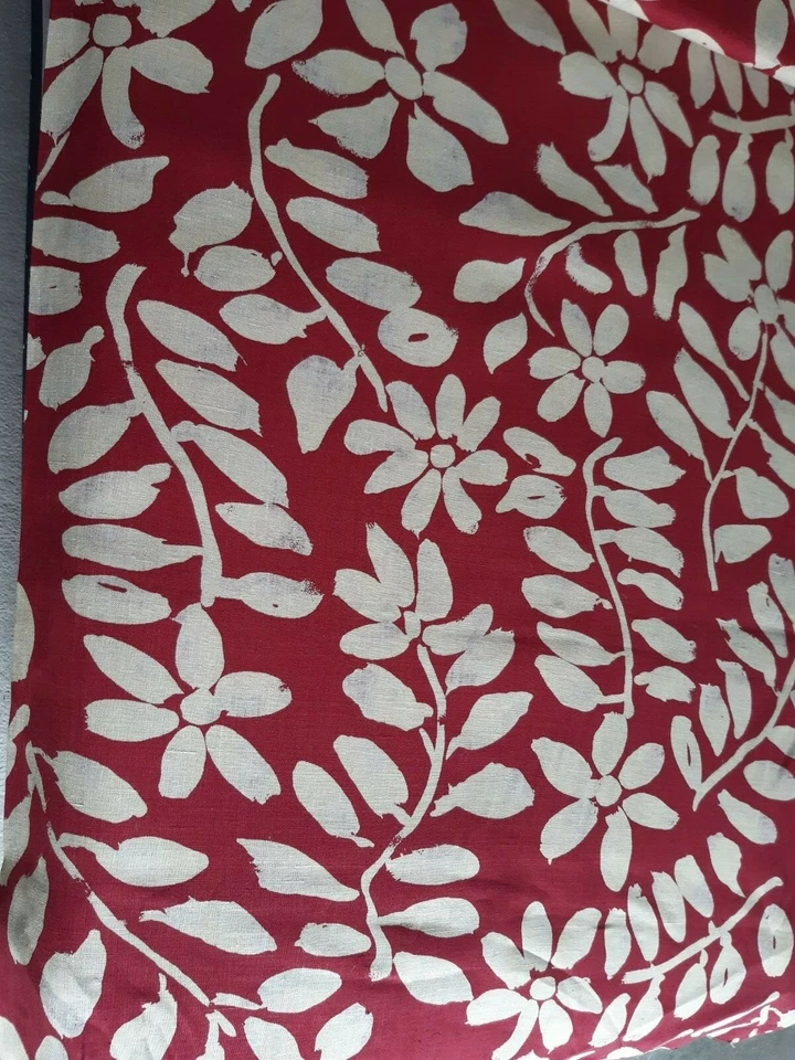 Leinenstoff (€16/m²) 0,3m Ranken  145 cm breit 100% Leinen - Bild 1 von 1