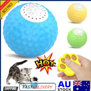 Interactive Smart Cat Toy Remote Control LED Rolling Ball Toys USB RechargeabSW - Picture 1 of 22