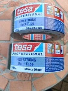 TESA - Strong Duct Tape - 2 Stück Gewebeband Schwarz 50 m x 48 / 50 mm - Bild 1 von 3