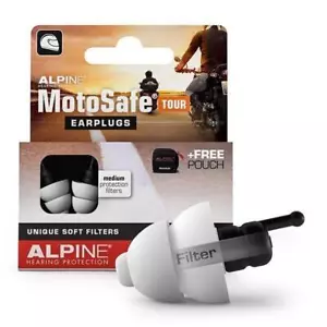 Alpine MotoSafe Tour Ear Plugs 17SNR Motorcycle Touring Street Commute Earplugs - Picture 1 of 1