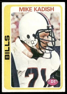 Mike Kadish 1978 Topps #148 Buffalo Bills VG - Image 1 of 2