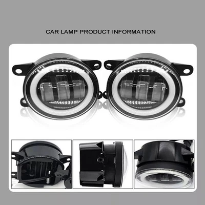 Sleek Design 4 Inch Round LED Fog Lights Ideal for Jeep For Wrangler Upgrades - Image 1 of 4