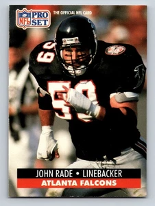 1990 Pro Set - John Rade #438 Atlanta Falcons - Picture 1 of 2
