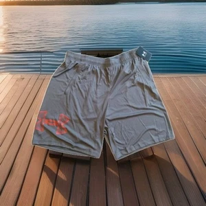 NWT Mens XL Under Armour Gray Gym Loose Athletic Logo Front Pockets Shorts NEW - Picture 1 of 8