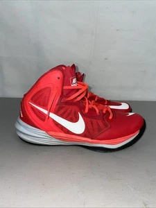 Nike Prime Hype DF Hightop Basketball Shoes Red Gray Men’s Size 13 🍎👟 - Picture 1 of 8