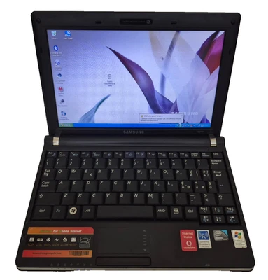 🖥️ Samsung NC10 Netbook ⚠️ XP | Tastiera difettosa | Senza alimentatore | Nero - Immagine 1 di 4