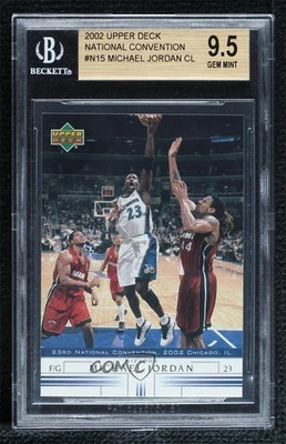 2002 Spokesmen Set National Convention Michael Jordan #N-15 BGS 9.5 GEM MINT HOF - Image 1 of 2