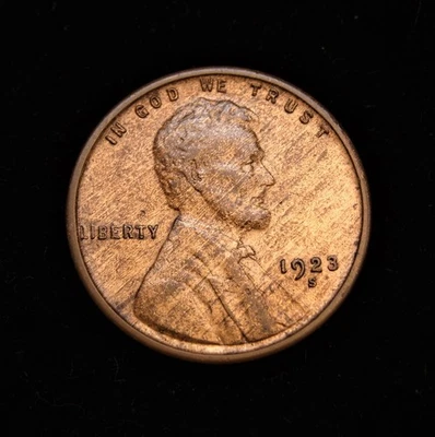 Centavo de trigo Lincoln 1923-S BU Foto 1 de 2