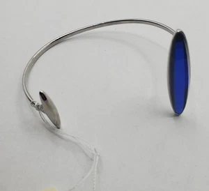 Calvin Klein Continuity Stainless Steel Bracelet with Blue Stone MSRP $135 - Picture 1 of 11