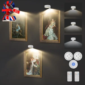 3-Pack Wireless Picture Light Battery Operated Painting Light with Remote 3 Ligh - Picture 1 of 12