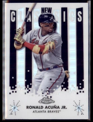 2022 Topps Chrome New Classics Ronald Acuna Jr Braves NC-3 - Image 1 of 2