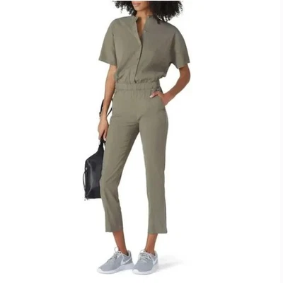 Комбинезон Lululemon идеально уравновешенный серый шалфей зеленая ткань Cupro размер 6 универсальный  - Изображение 1 из 4