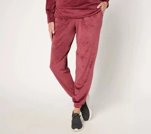 Quacker Factory Short Angels Go To Stretch Pants Wine 1X New - Picture 1 of 1