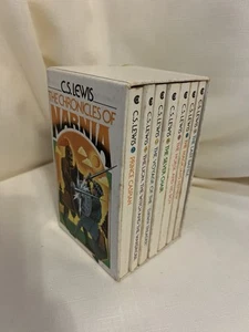 The Chronicles of Narnia 7 Book Box Set C.S. Lewis 1970 1st Collier Ed. Complete - Picture 1 of 5