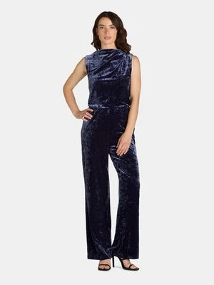 Mono de Terciopelo Azul Púrpura Nueve Ocho Talla 12 Nuevo con Etiquetas Whimsigoth Bruja Otoño Grunge Foto 1 de 4