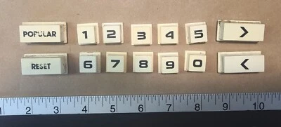 Rowe AMI Cd-100C jukebox keyboard selector replacement keys  - set for 1 price - Image 1 of 4